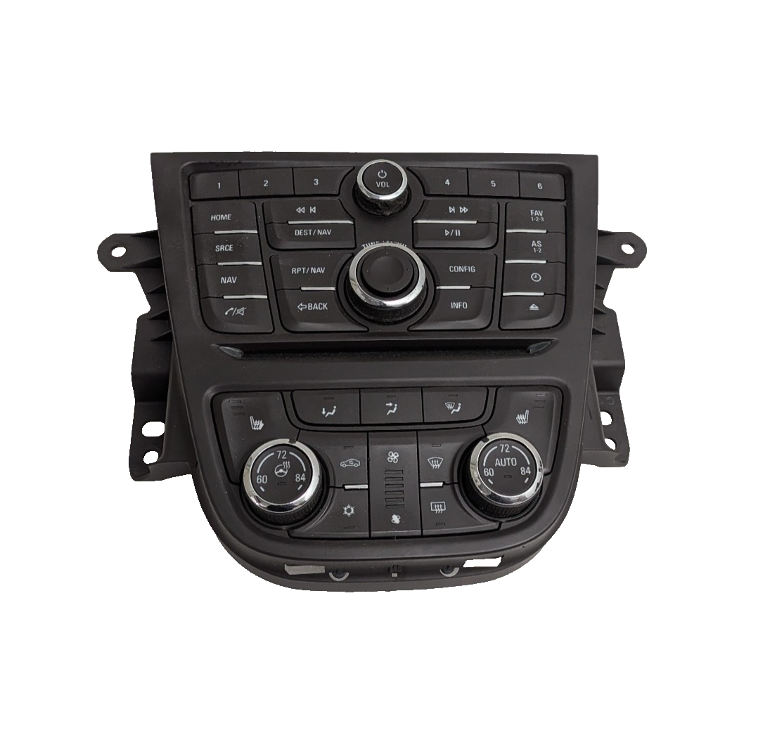 2013-2016 Buick Encore Infotainment Radio Navigation Dual Climate Control Bezel