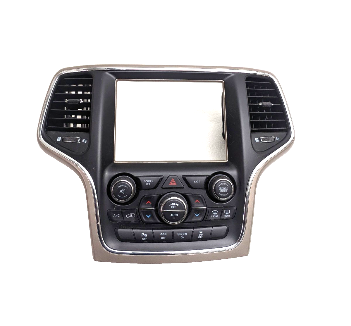 2015-2018 Jeep Grand Cherokee 8.4" Climate Control Radio Dash Bezel Center Stack
