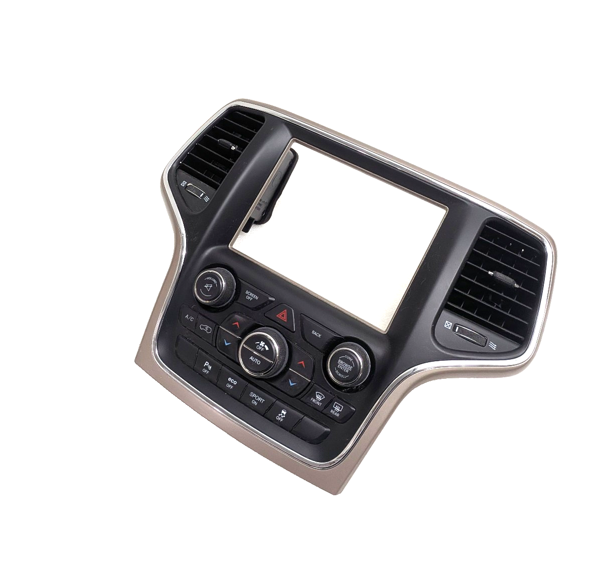 2015-2018 Jeep Grand Cherokee 8.4" Climate Control Radio Dash Bezel Center Stack