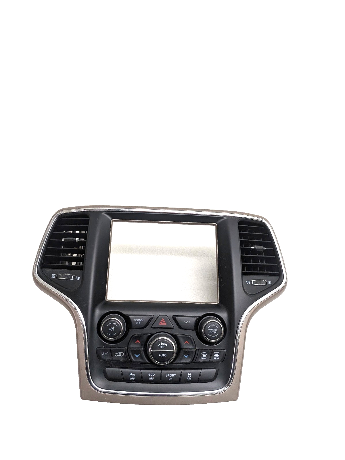 2015-2018 Jeep Grand Cherokee 8.4" Climate Control Radio Dash Bezel Center Stack