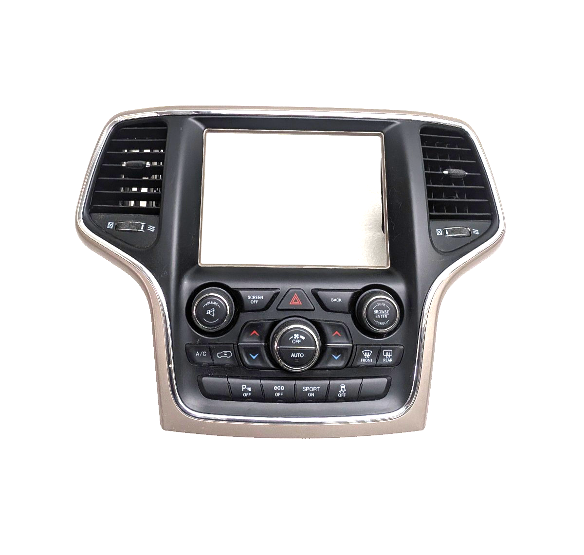 2015-2018 Jeep Grand Cherokee 8.4" Climate Control Radio Dash Bezel Center Stack