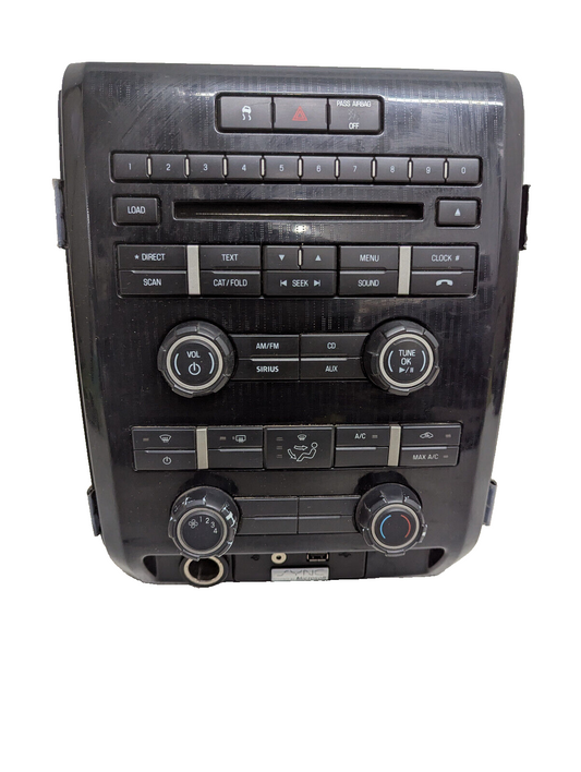 09 10 11 12 13 Ford F150 FX4 Climate Control Radio  Carbon Fiber Bezel