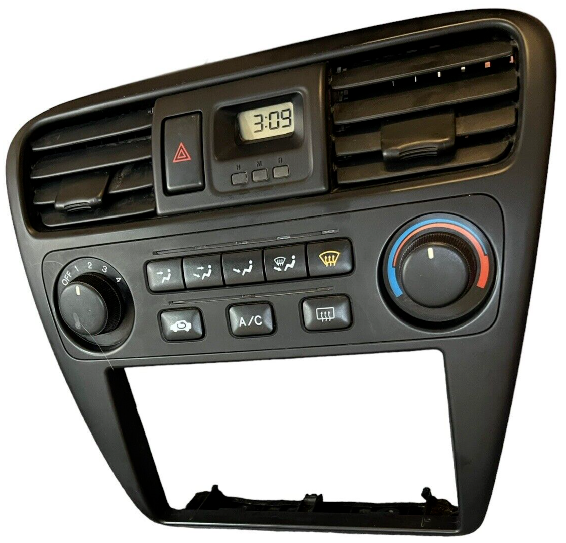 01 02 Honda Accord Climate Control Heater Vent Panel A/C Radio Bezel OEM