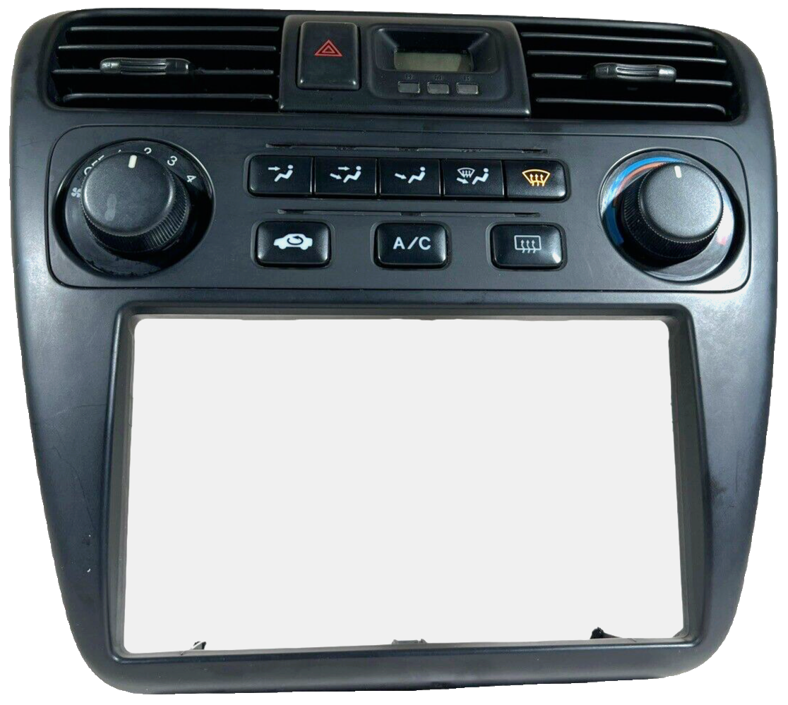 01 02 Honda Accord Climate Control Heater Vent Panel A/C Radio Bezel OEM