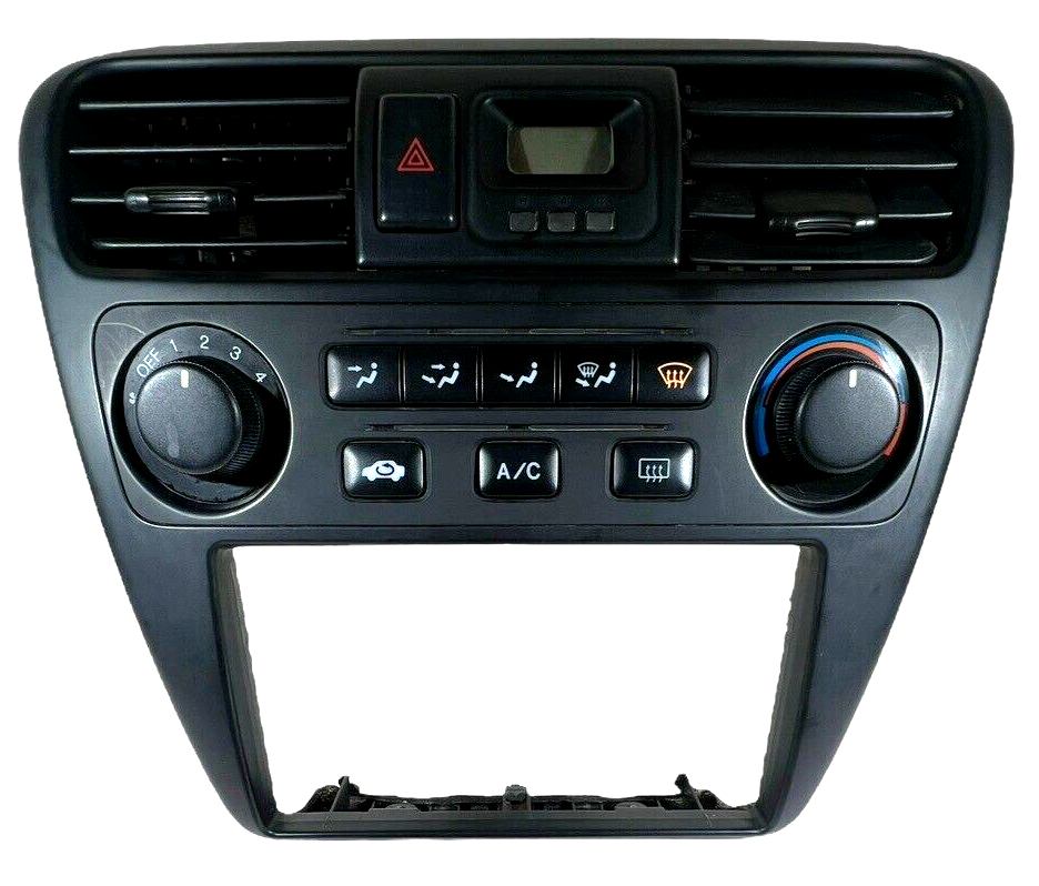 01 02 Honda Accord Climate Control Heater Vent Panel A/C Radio Bezel OEM