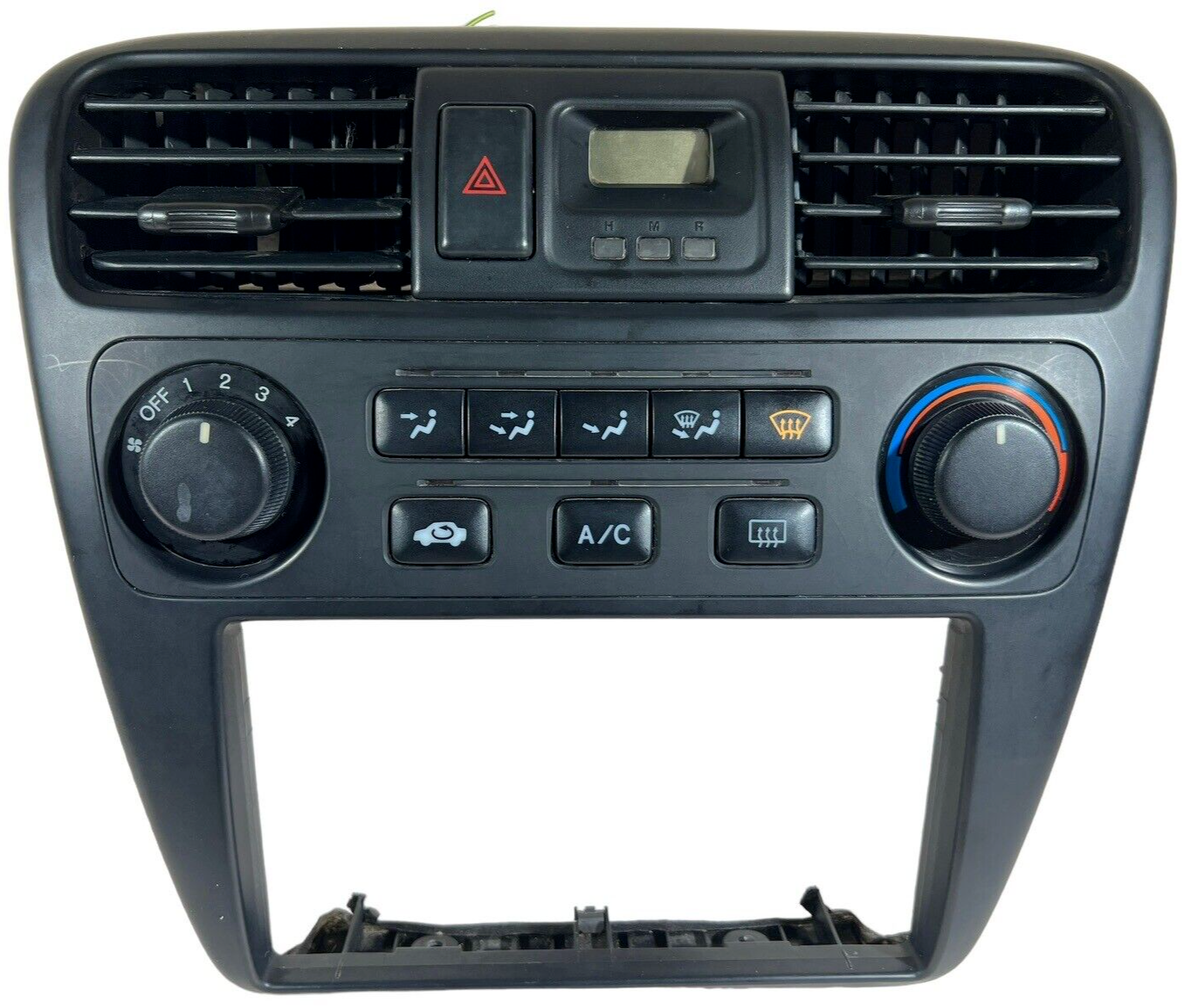 01 02 Honda Accord Climate Control Heater Vent Panel A/C Radio Bezel OEM