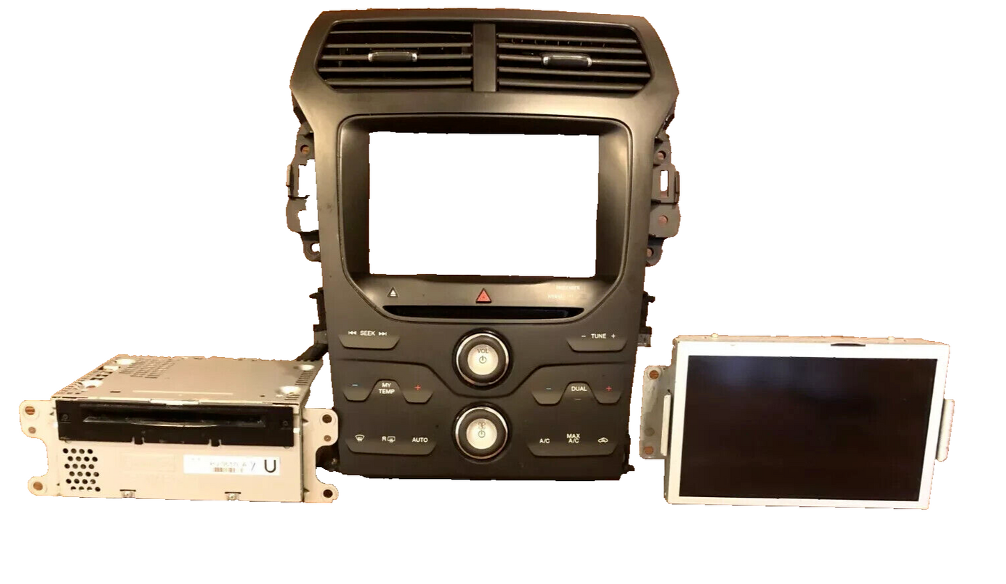 13 14 15 Ford Explorer Radio Sync 2 Display Screen Climate Control Dash Bezel