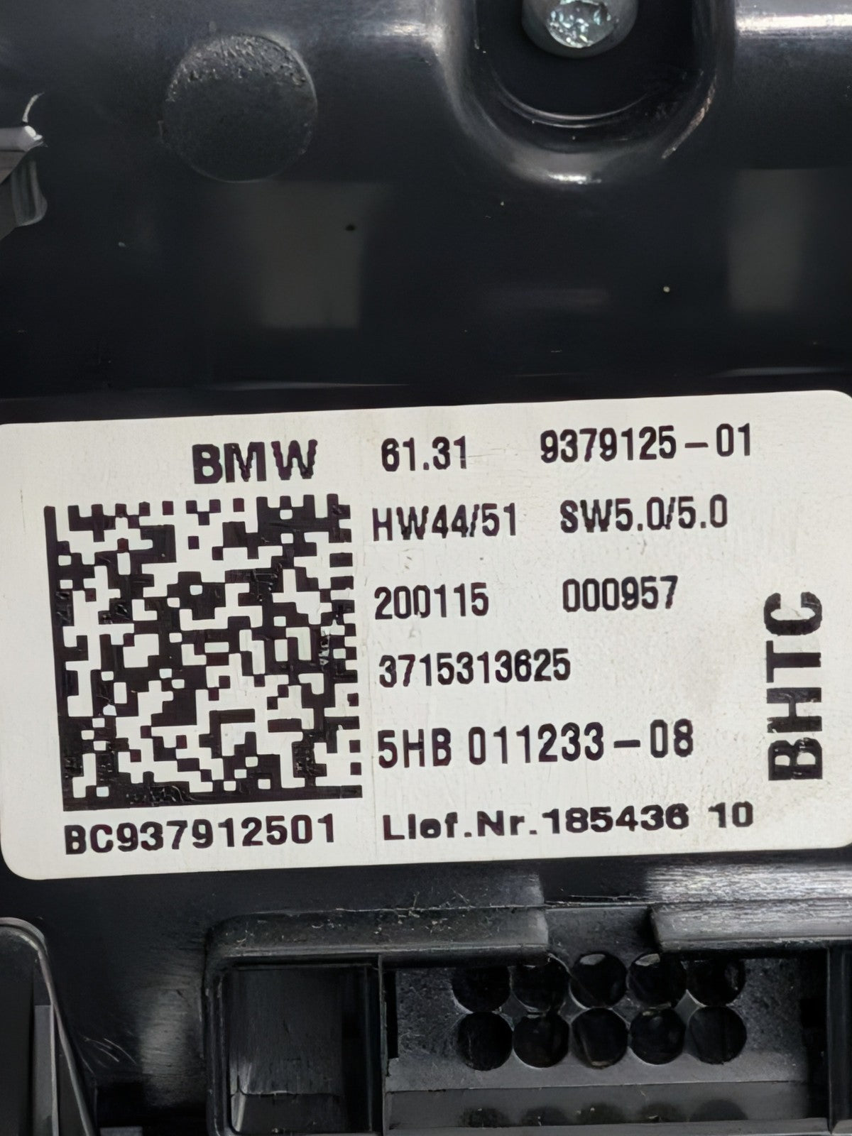 2014-2021 BMW i3 I01 Radio  AC Climate Control Button Switch Panel 61319379125