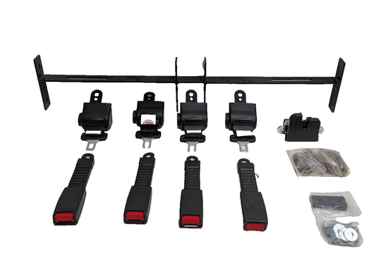 NEW Universal 4-Piece Seat Belt Set w/ Hardware ATV UTV Buggy Hotrod