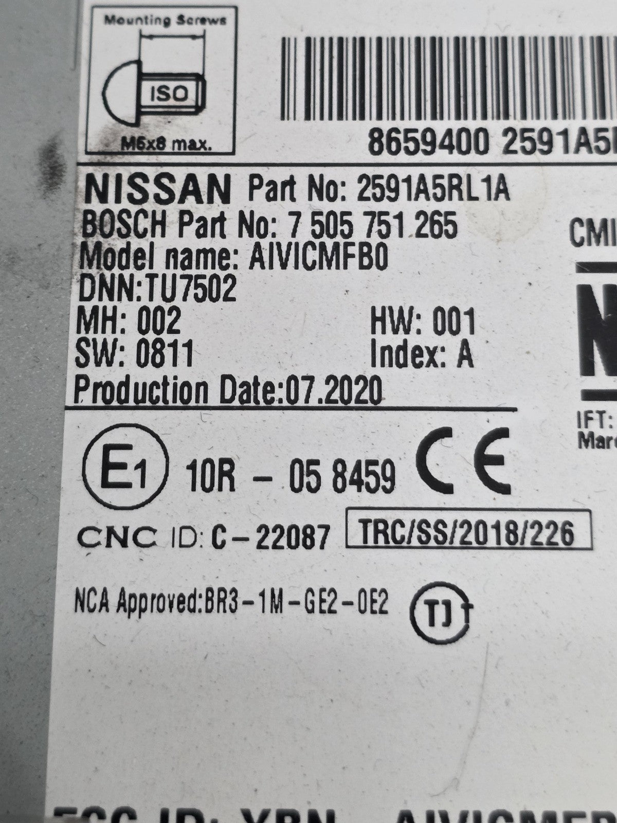 18 19 20 21 Nissan Kicks Versa Radio Touch Screen Carplay Android Auto