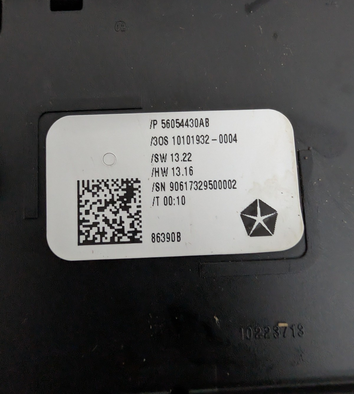 2014-2017 Dodge Durango Center Console Automatic Transmission Shift Dial Module