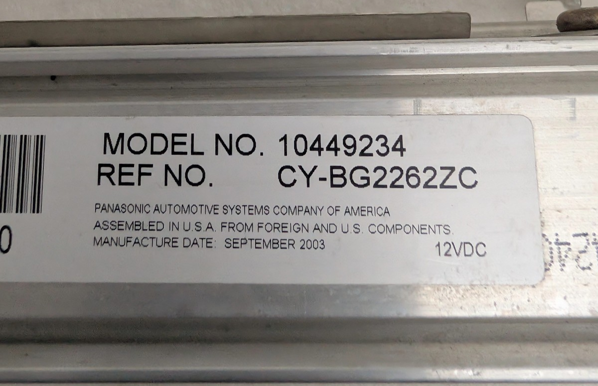 2002-2005 Chevy Monte Carlo SS  Audio Radio Amp Amplifier 10449234 OEM