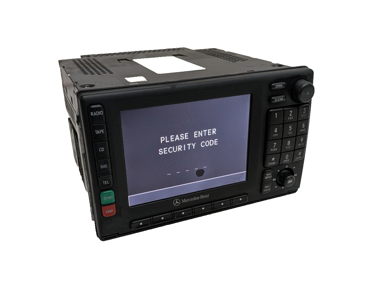 2000-2005 Mercedes W163 ML320 ML350 Navigation Radio A1638202086 W/CODE