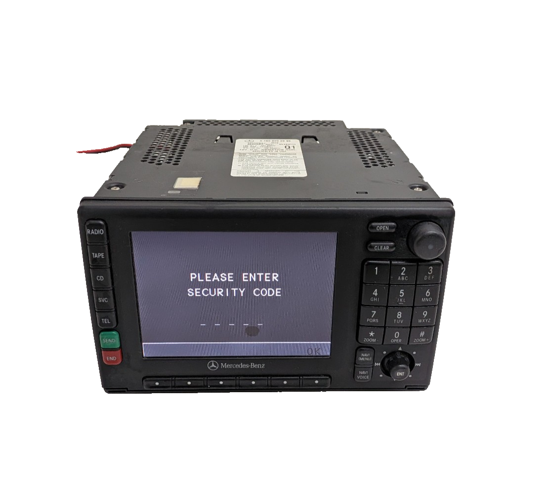 2000-2005 Mercedes W163 ML320 ML350 Navigation Radio A1638202086 W/CODE
