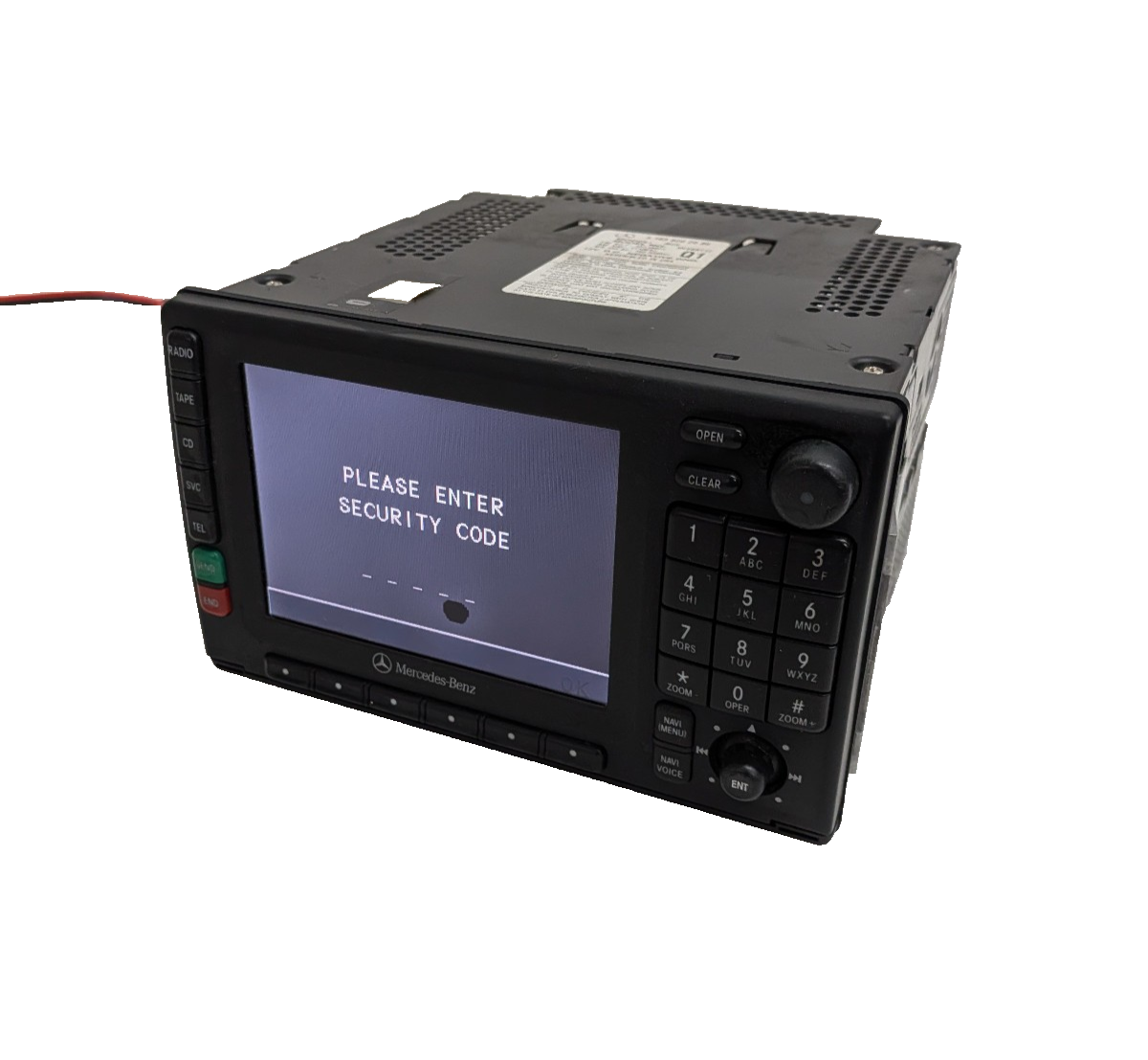 2000-2005 Mercedes W163 ML320 ML350 Navigation Radio A1638202086 W/CODE