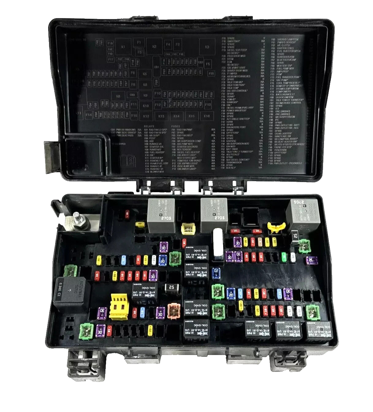 16 17 18 19  Dodge Ram 1500 Totally Integrated  Module Fusebox TIPM P68322371AA