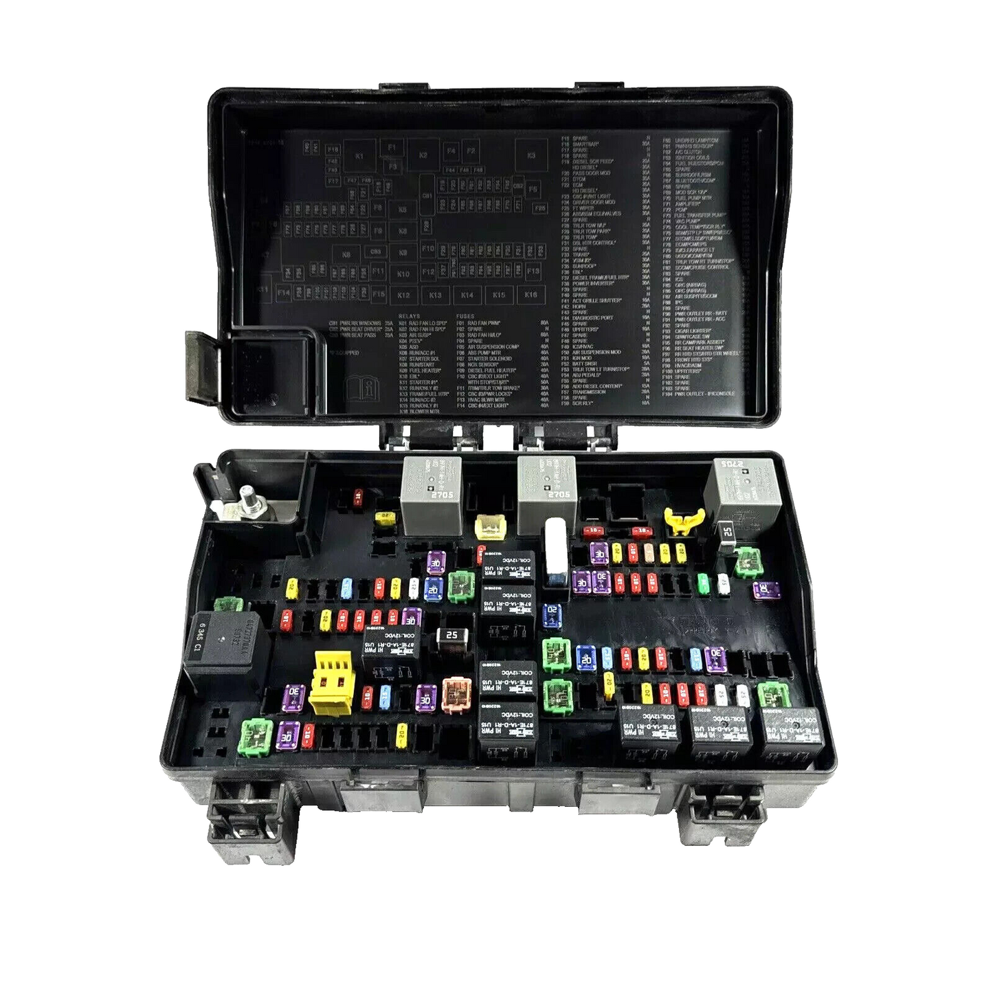 16 17 18 19  Dodge Ram 1500 Totally Integrated  Module Fusebox TIPM P68322371AA