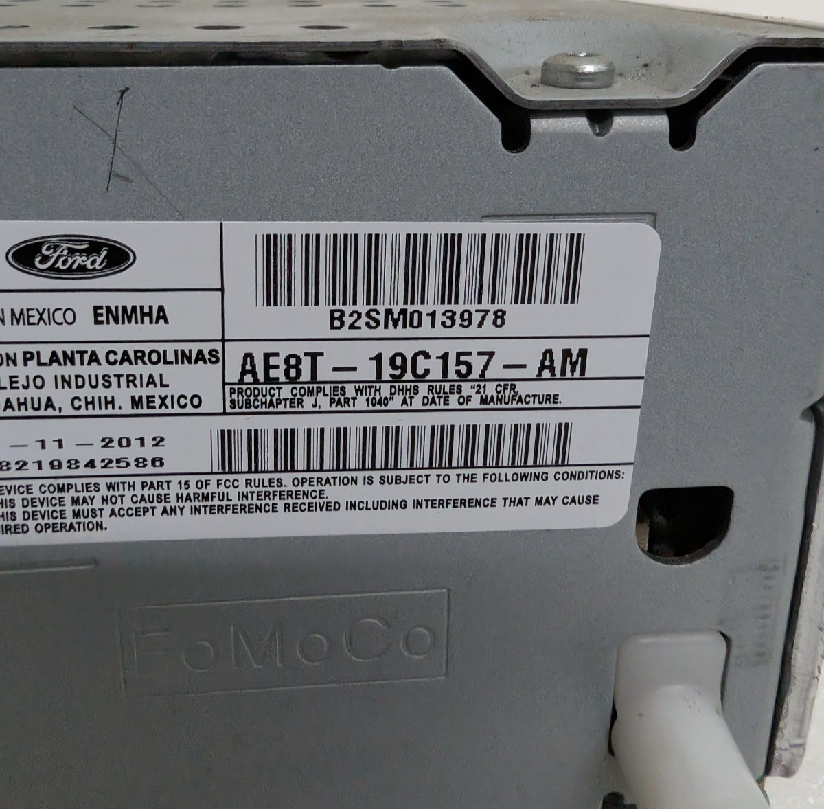 2011-2013 Ford Fiesta Radio Receiver CD Player AM/FM ACM OEM AE8T-19C157-AM