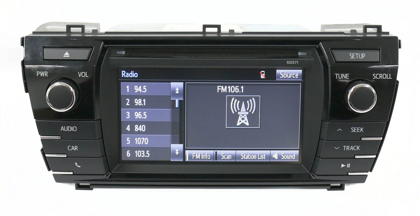 15 16 Toyota Corolla Radio CD Player Display Screen 86140-02470