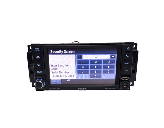 2011-2017 Jeep Wrangler JK Radio 730N RHR Navigation GPS DVD Sirius W/ Code
