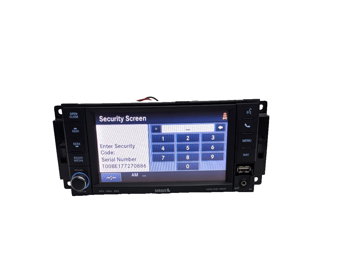 2011-2017 Jeep Wrangler JK Radio 730N RHR Navigation GPS DVD Sirius W/ Code