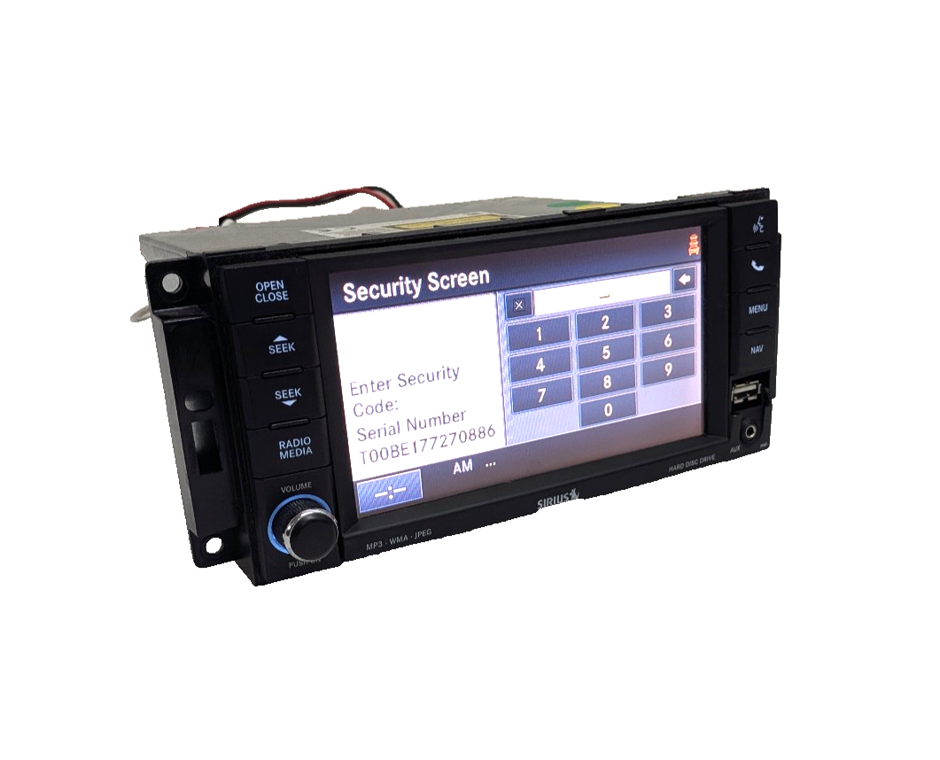 2011-2017 Jeep Wrangler JK Radio 730N RHR Navigation GPS DVD Sirius W/ Code