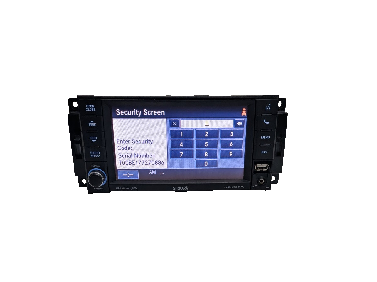 2011-2017 Jeep Wrangler JK Radio 730N RHR Navigation GPS DVD Sirius W/ Code