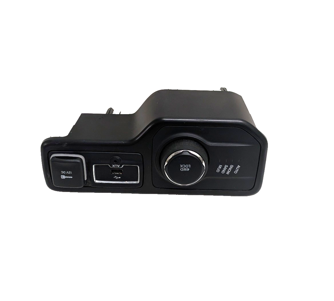 2018-2021 Jeep Renegade Drive Mode 4WD Selector USB 12V Switch Bezel Carplay Hub