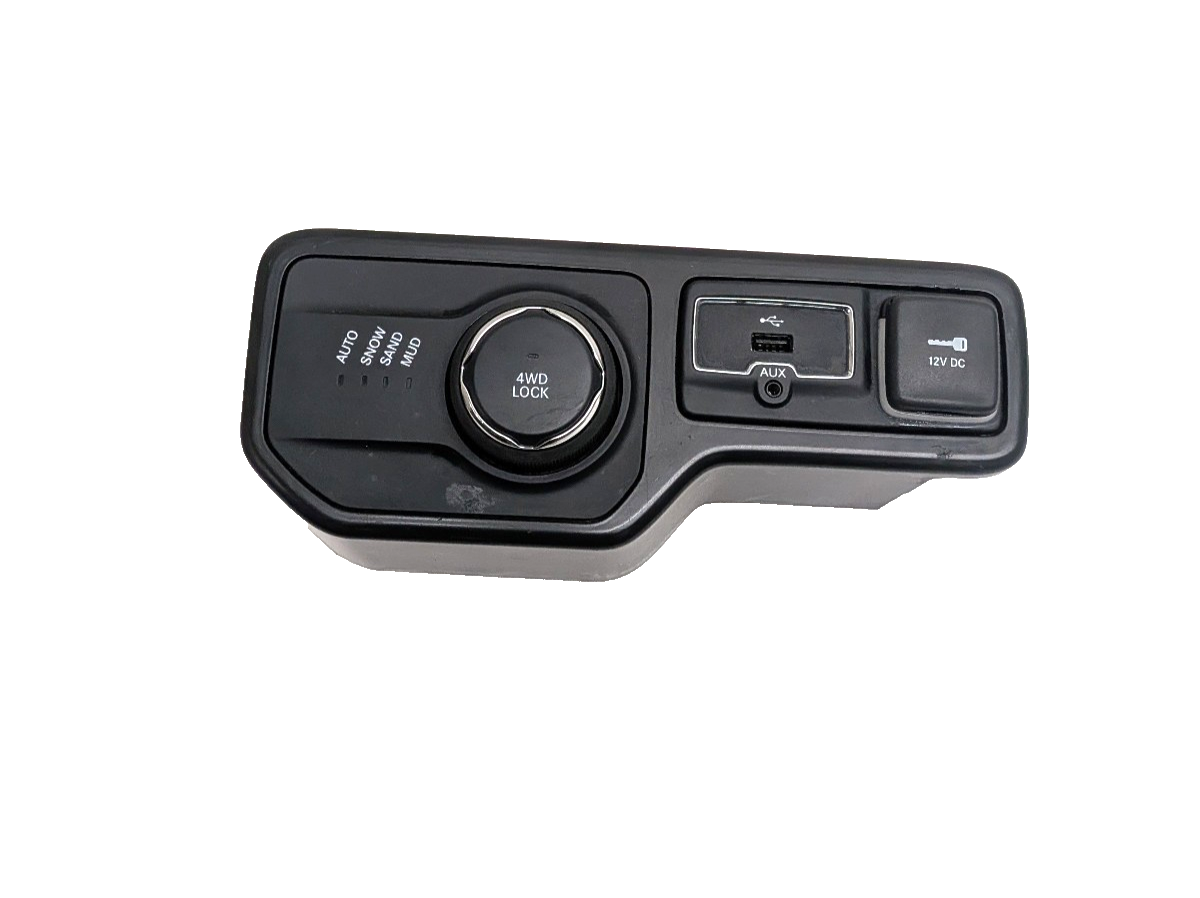 2018-2021 Jeep Renegade Drive Mode 4WD Selector USB 12V Switch Bezel Carplay Hub