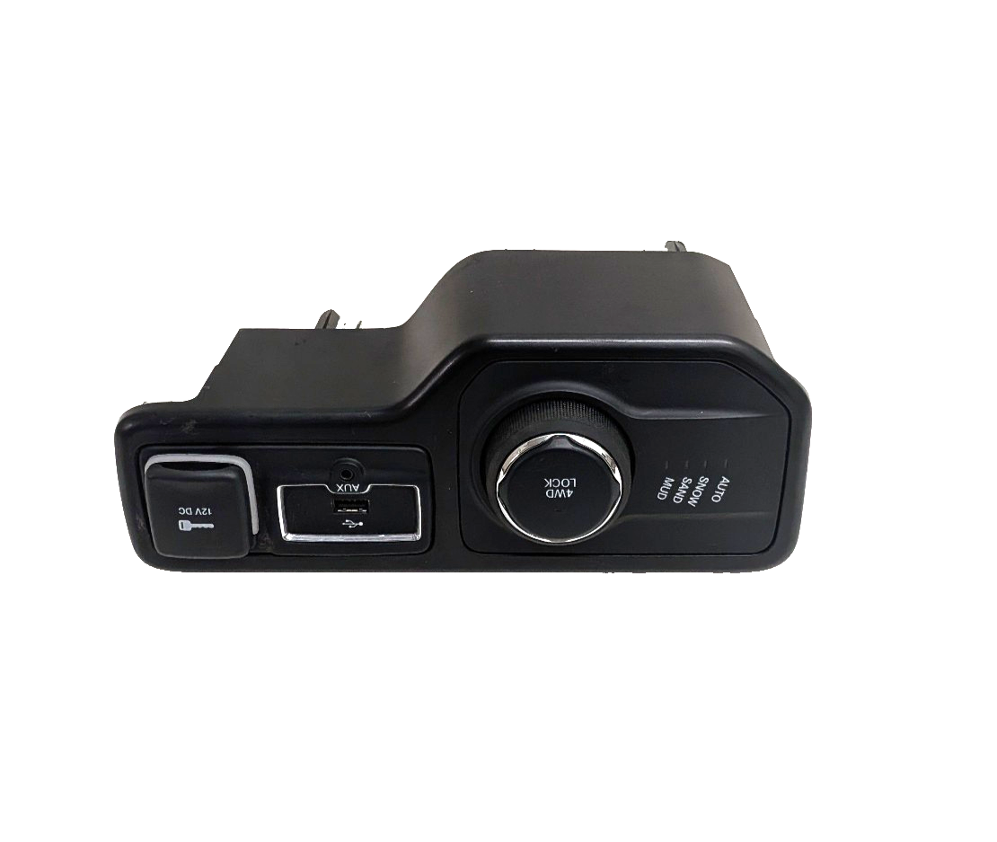 2018-2021 Jeep Renegade Drive Mode 4WD Selector USB 12V Switch Bezel Carplay Hub