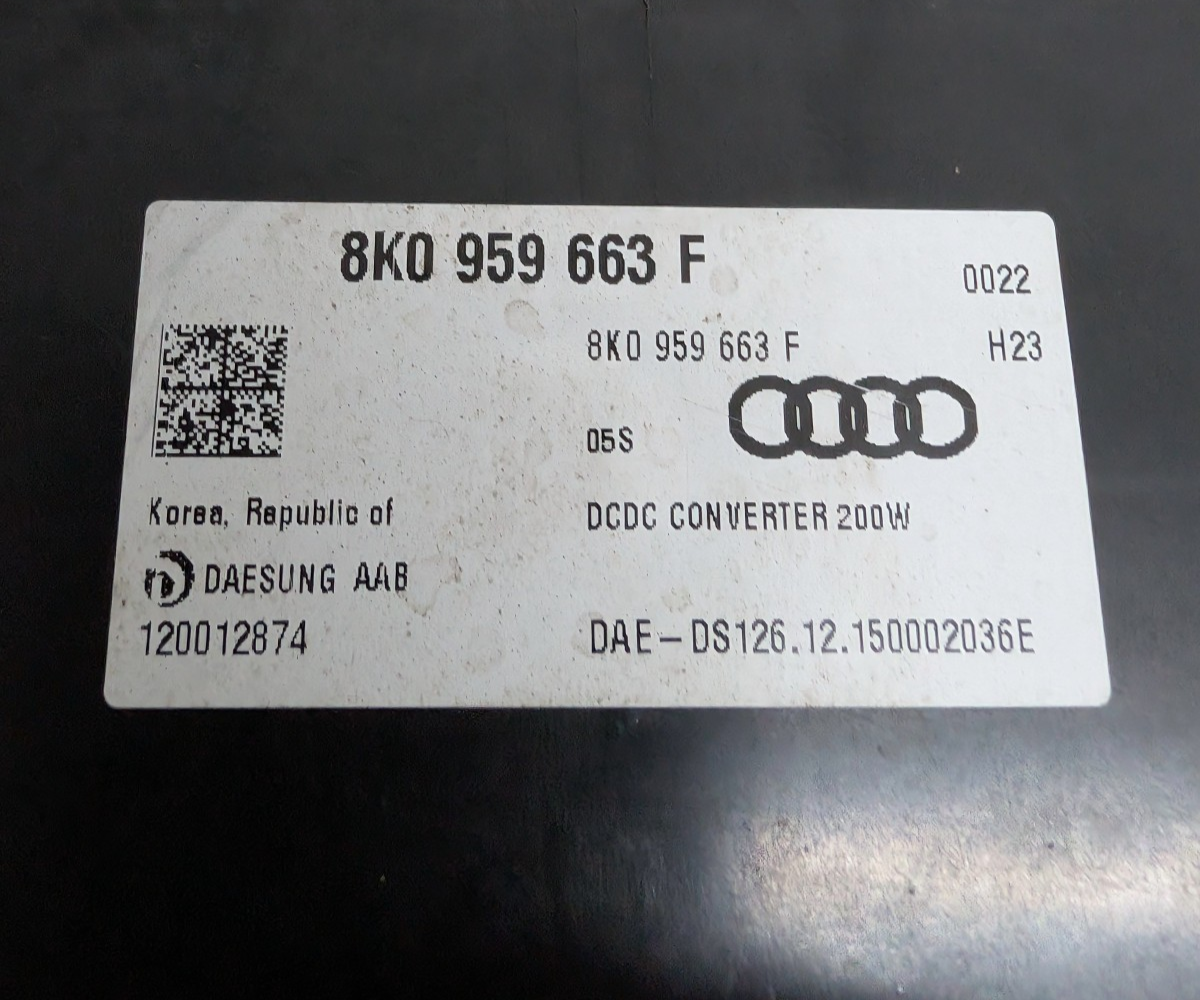 2012-2018 Audi Porsche Flicker Voltage Stabilizer Control Module 8K0-959-663-F