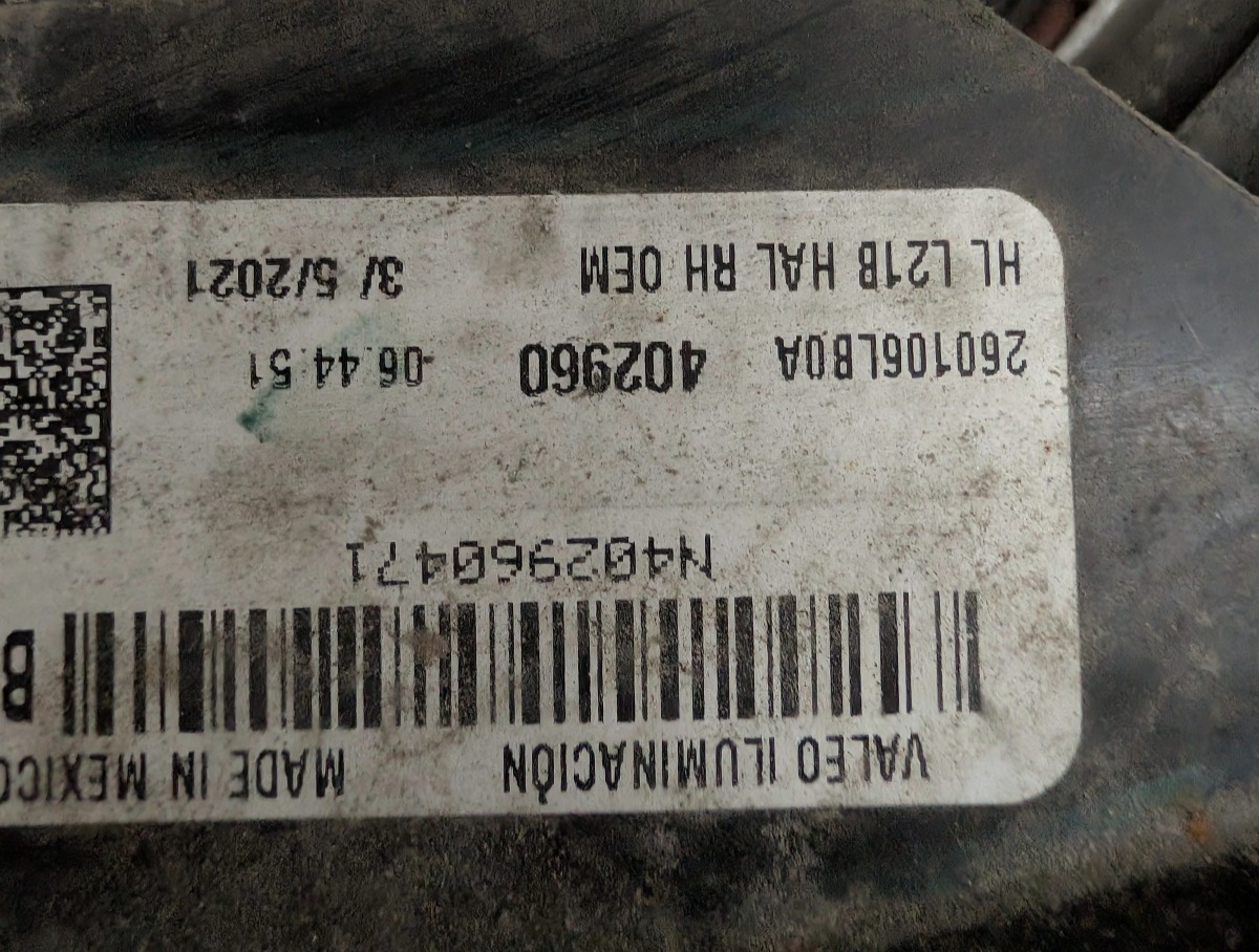 2020-2023 Nissan Sentra Right Passenger Side Headlight Halogen OEM 26010-6LB0A