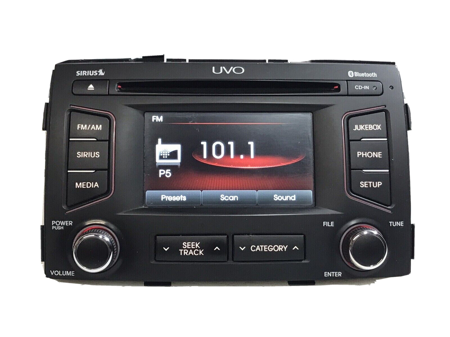12 13 Kia Sorento UVO CD Sirius XM Audio Radio Player Display Screen