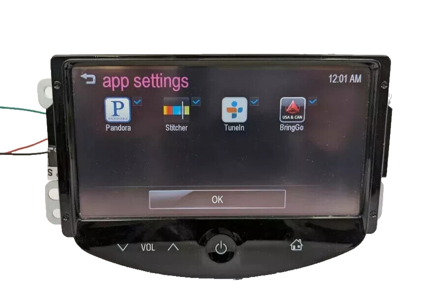 13 14 15 16 Chevy Trax Sonic Spark Radio CD Player Display Screen