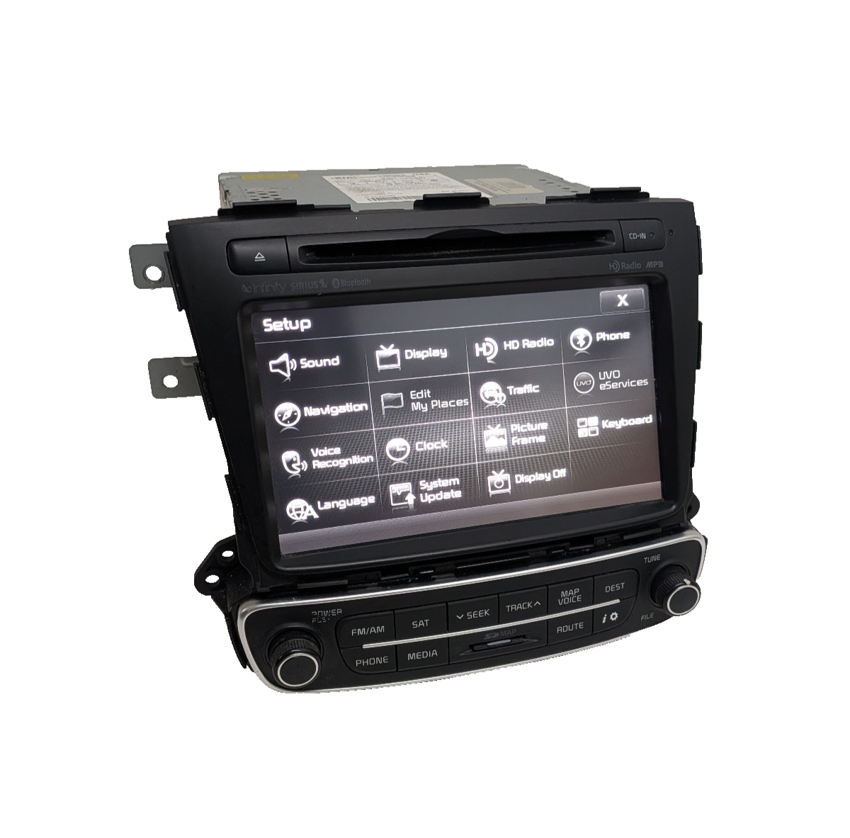 2014 2015 Kia Sorento Radio MP3 Satellite GPS Navigation Touch Screen INFINITY