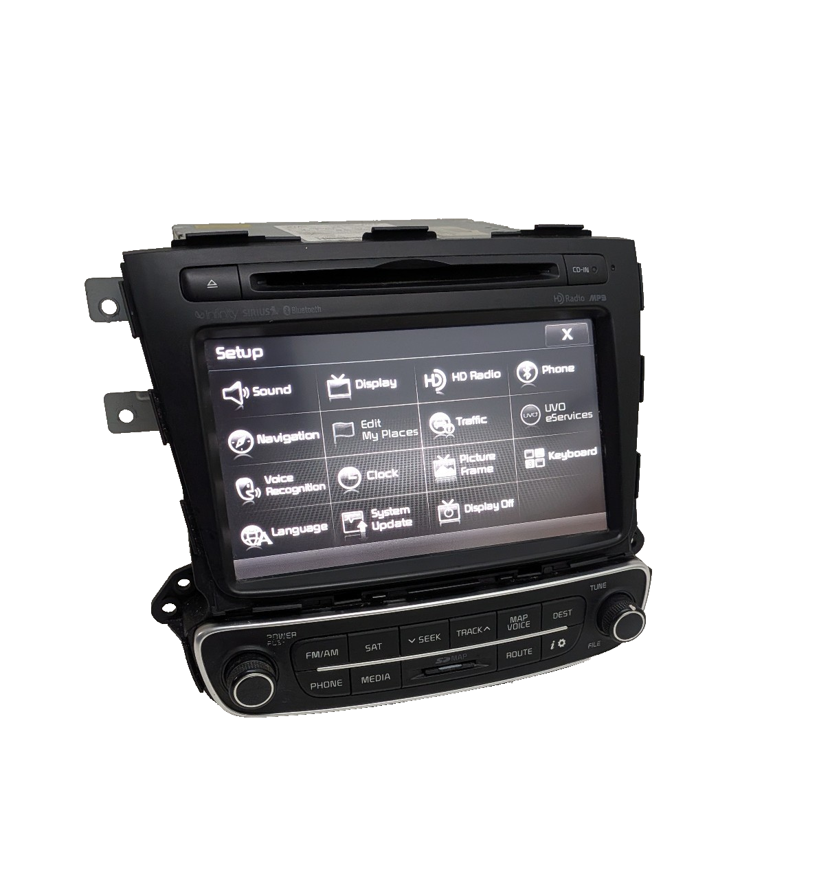 2014 2015 Kia Sorento Radio MP3 Satellite GPS Navigation Touch Screen INFINITY