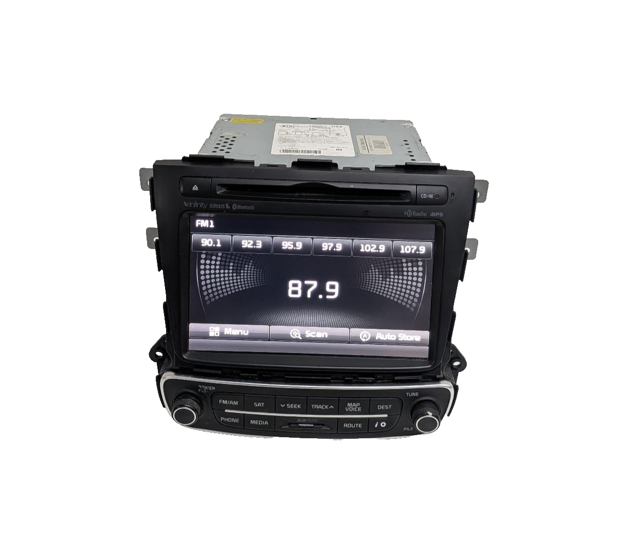 2014 2015 Kia Sorento Radio MP3 Satellite GPS Navigation Touch Screen INFINITY