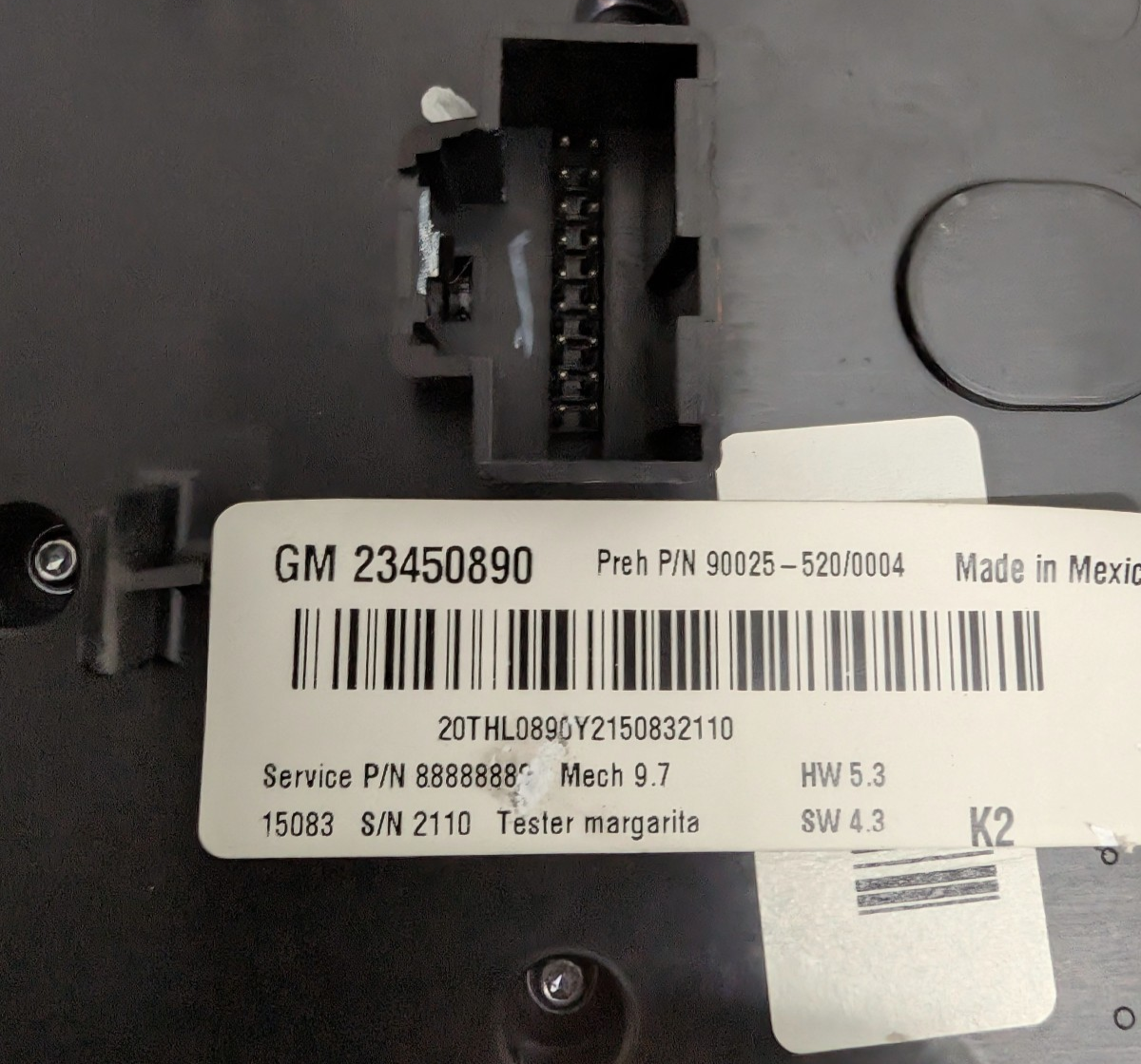 2012-2015 GMC Terrain Navigation Radio Dash Control Panel Bezel OEM 23450890