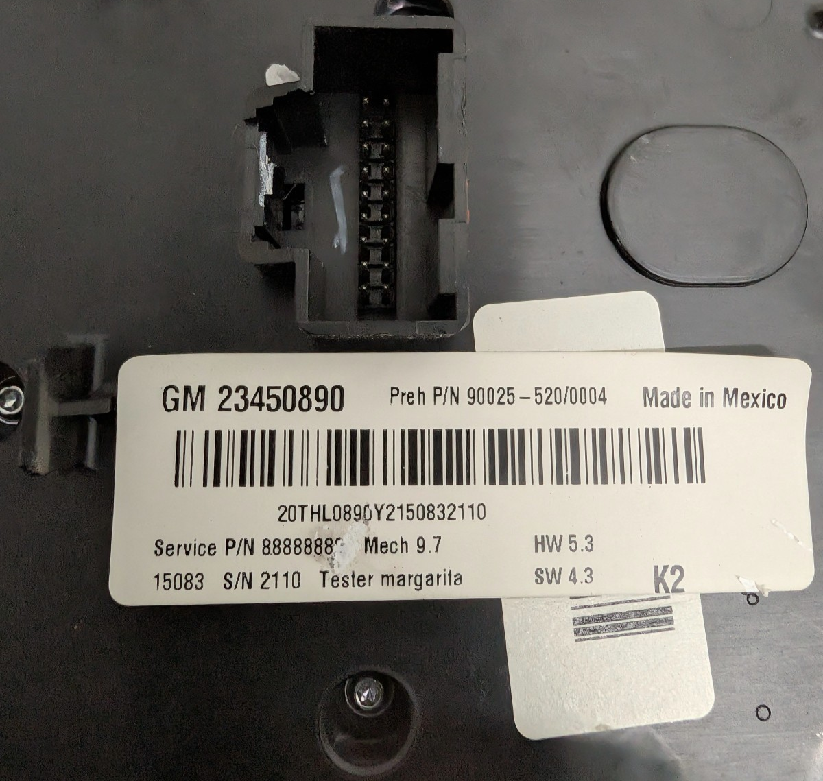 2012-2015 GMC Terrain Navigation Radio Dash Control Panel Bezel OEM 23450890