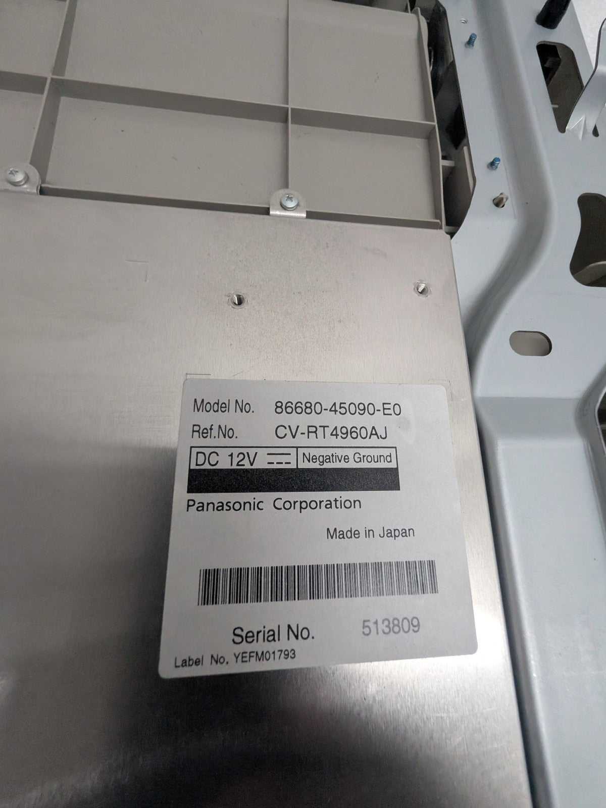 2011-2014 Toyota Sienna Entertainment DVD Widescreen Overhead Monitor Display