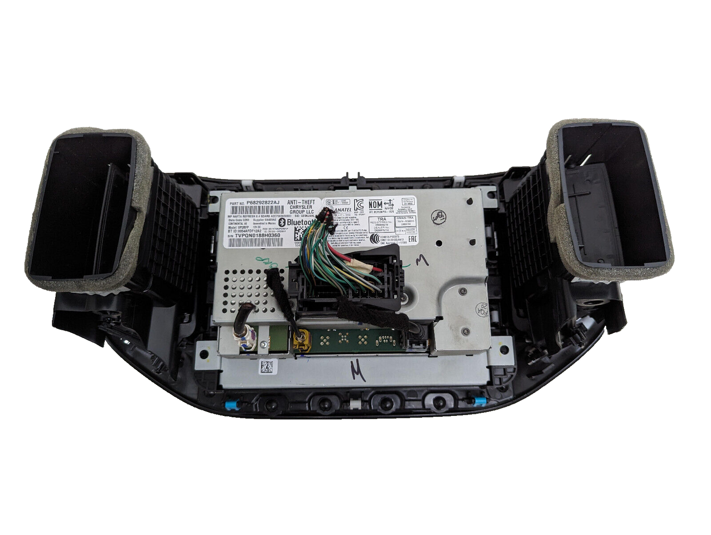 17 18 19 20 21  Jeep Compass Navigation Radio Bezel 8.4" Screen VP2 P68292822AJ