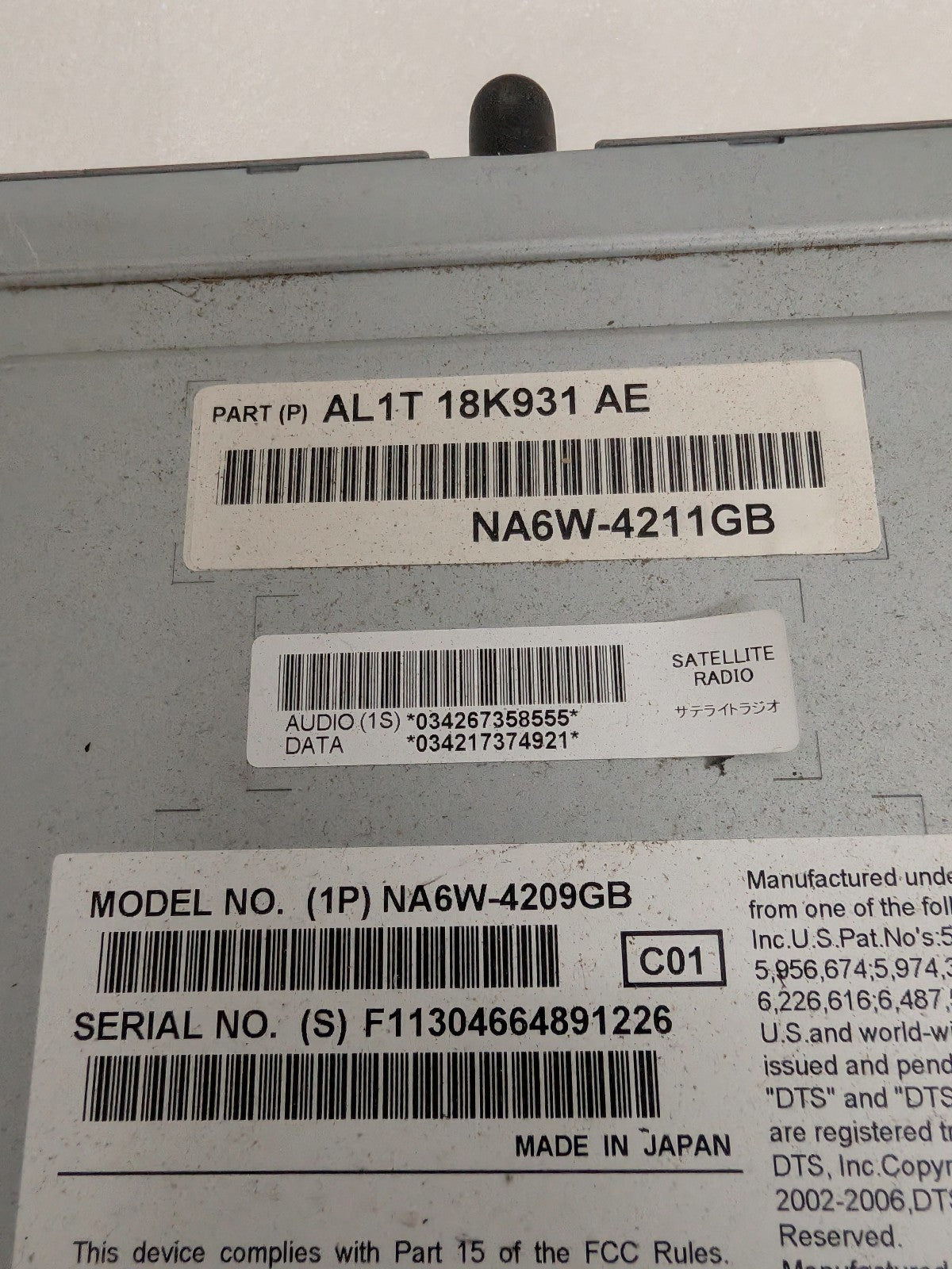 2010 Ford Edge Expedition F-250 E-Series Navigation Radio CD Player OEM AL1T-18K