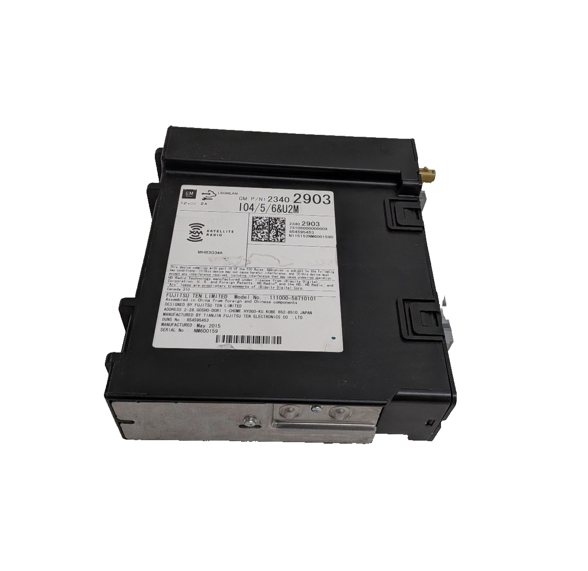 2015-2017 Chevy Silverado Tahoe  Sierra Cadillac Radio Receiver Module 23402903