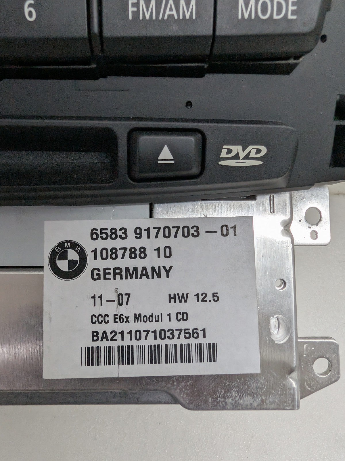 2008-2010 BMW 528i 535i 550i M5 650i CCC Navigation Radio CD DVD Player OEM 6583