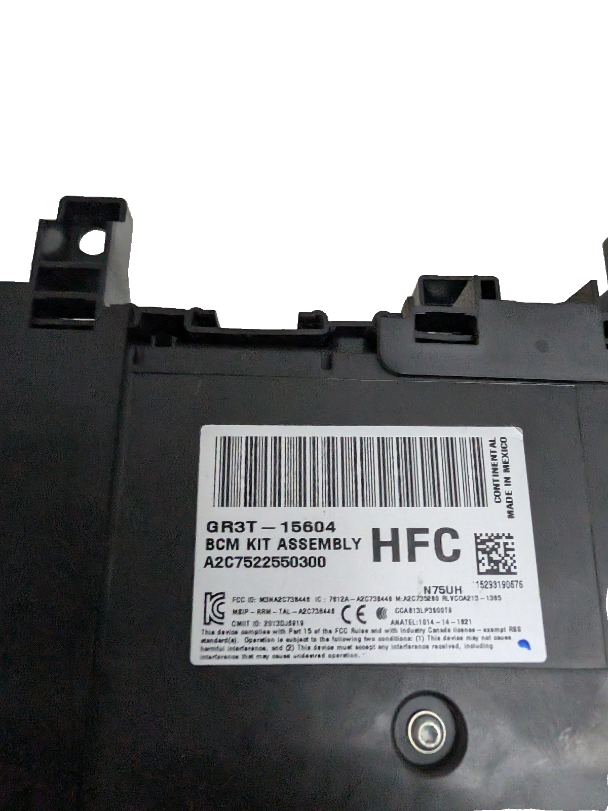 2015-2017 Ford Mustang BCM Body Control Module Interior Fuse Box GR3T-15604-HFC