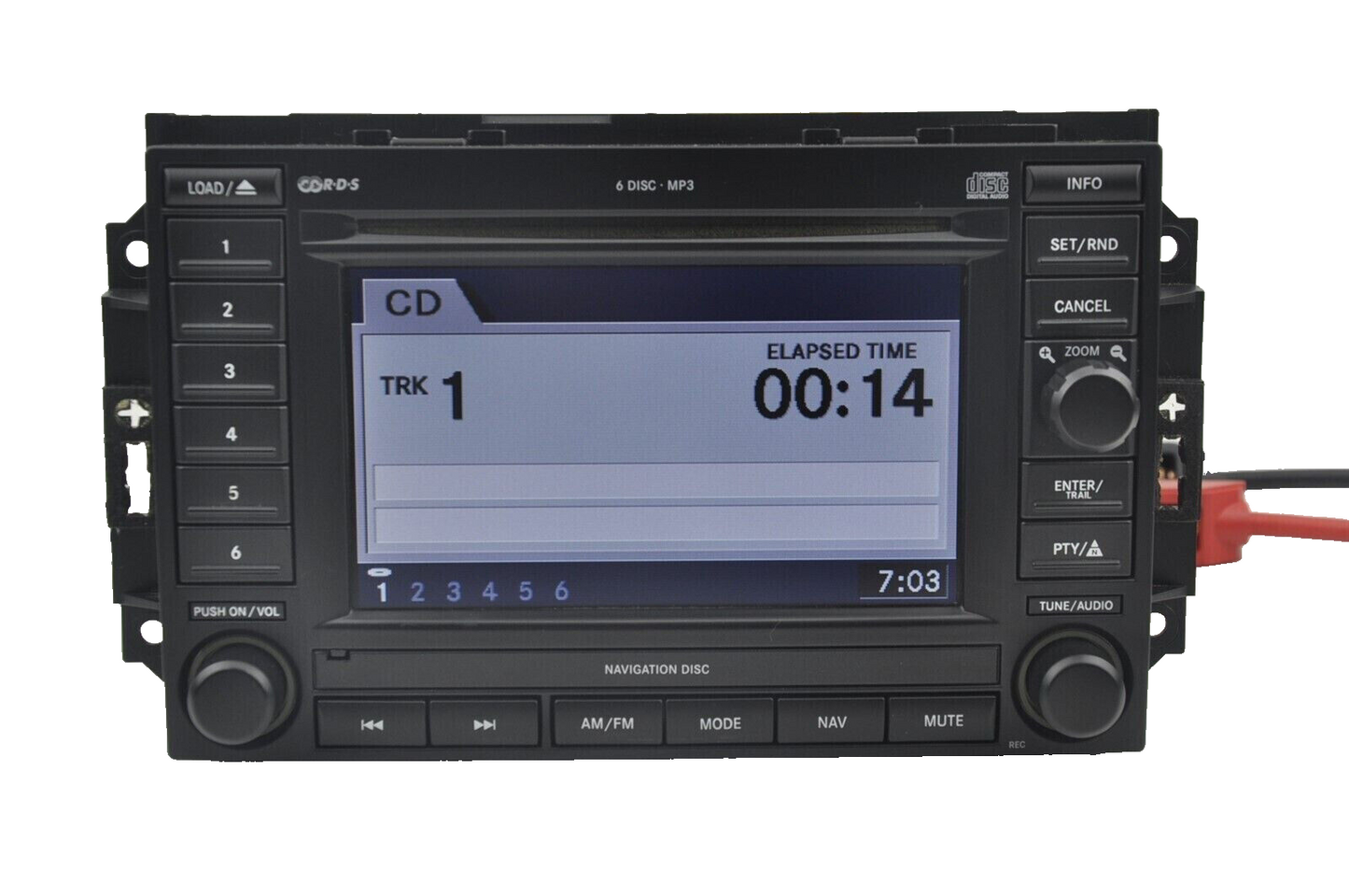 05 06 07 Jeep Cherokee Dodge Durango Chrysler 300  Navigation Radio  6 CD Player