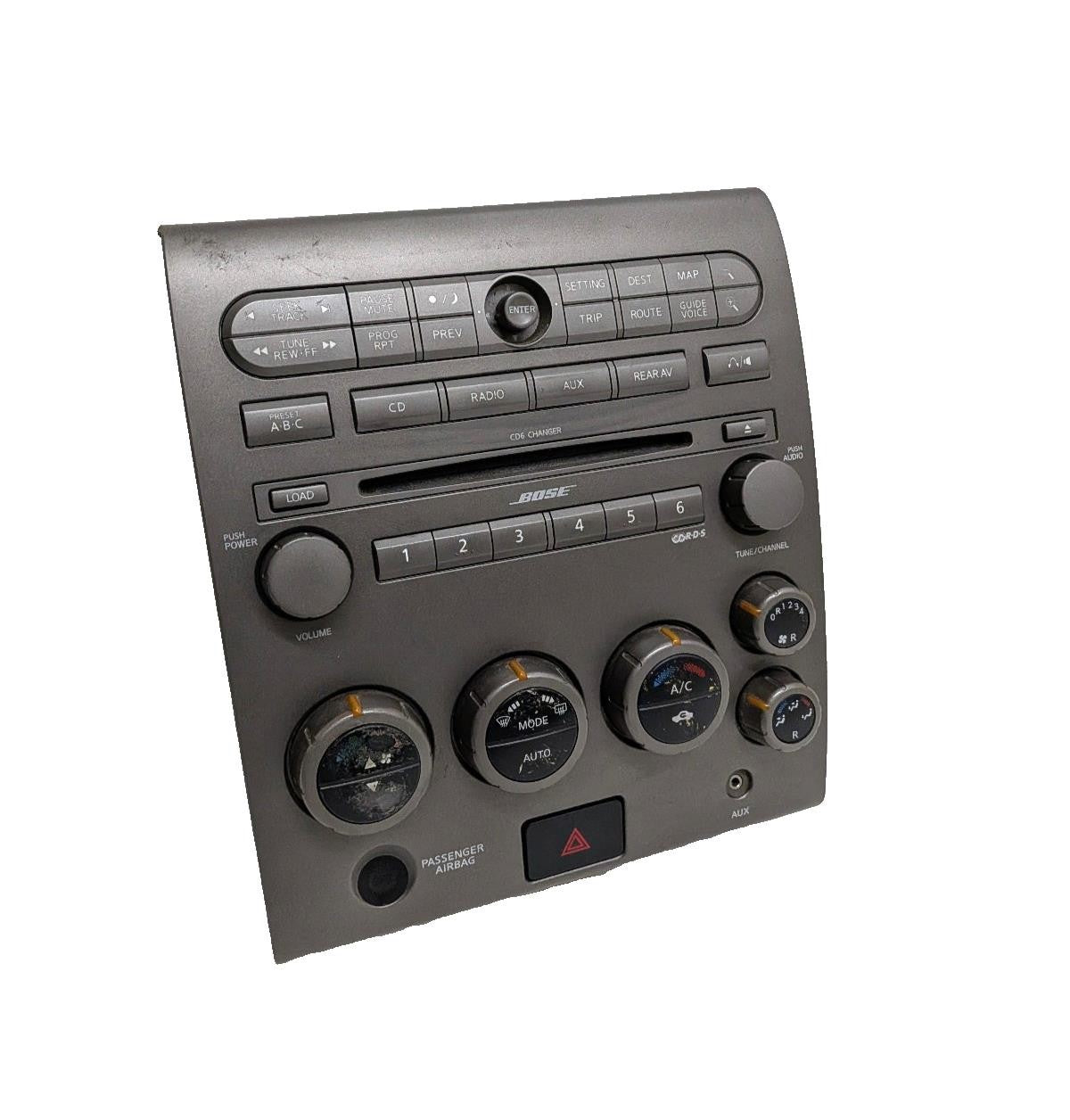 04 05 06 07 Nissan Titan Armada  Navigation  Climate Control Radio Bezel