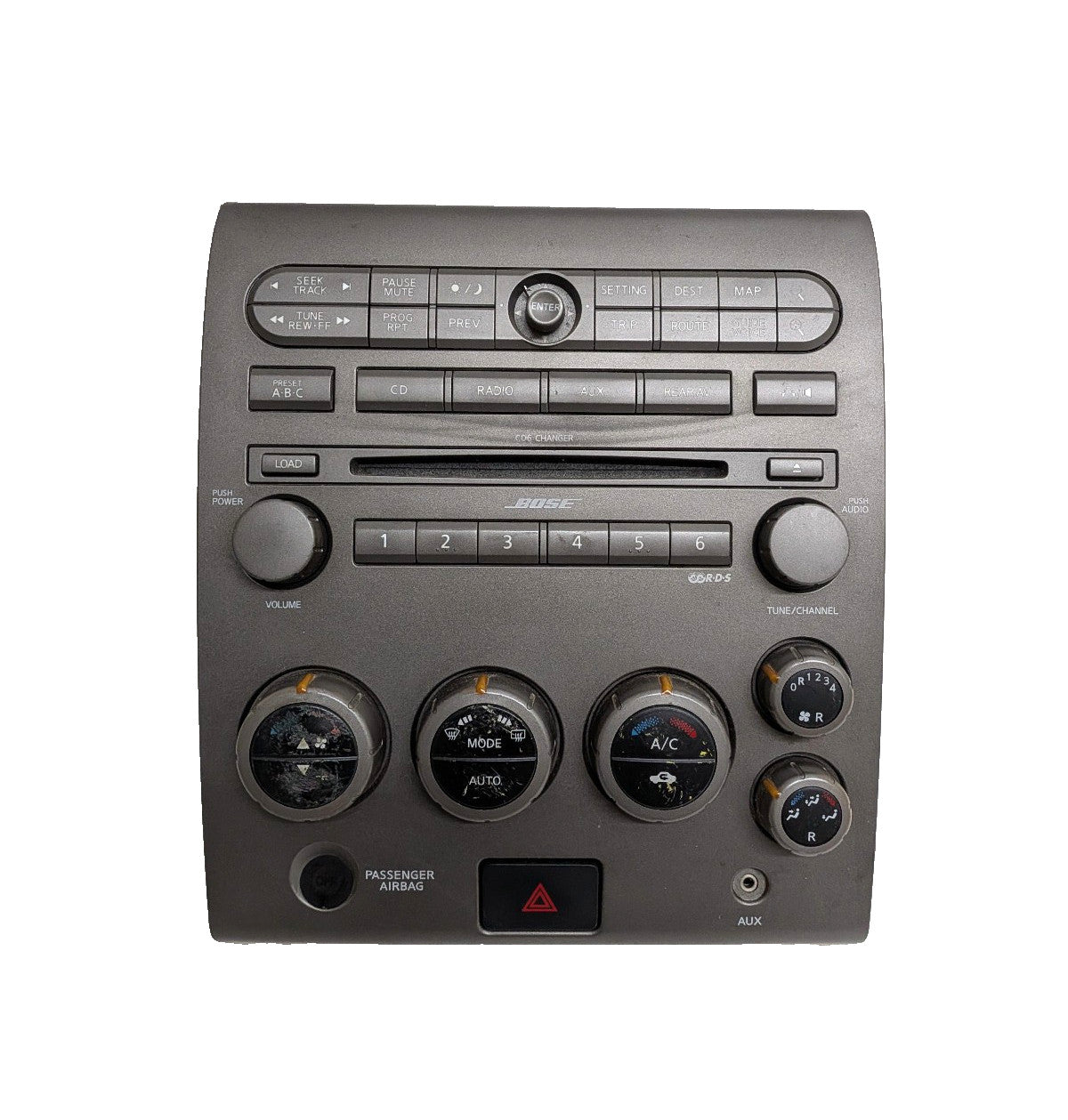 04 05 06 07 Nissan Titan Armada  Navigation  Climate Control Radio Bezel