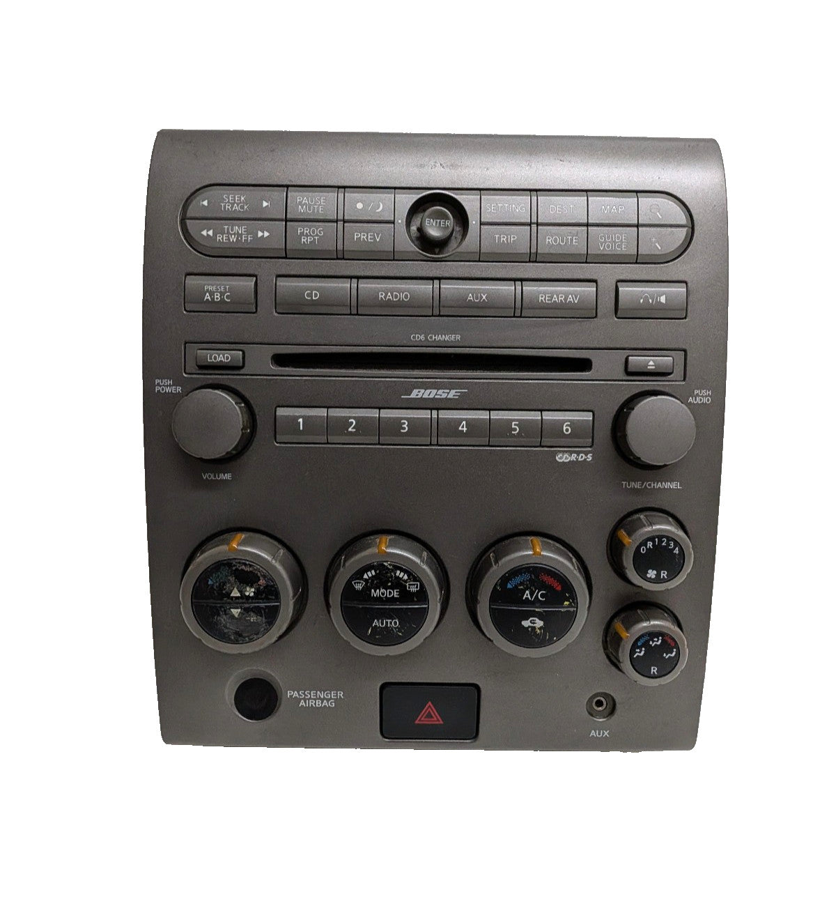04 05 06 07 Nissan Titan Armada  Navigation  Climate Control Radio Bezel