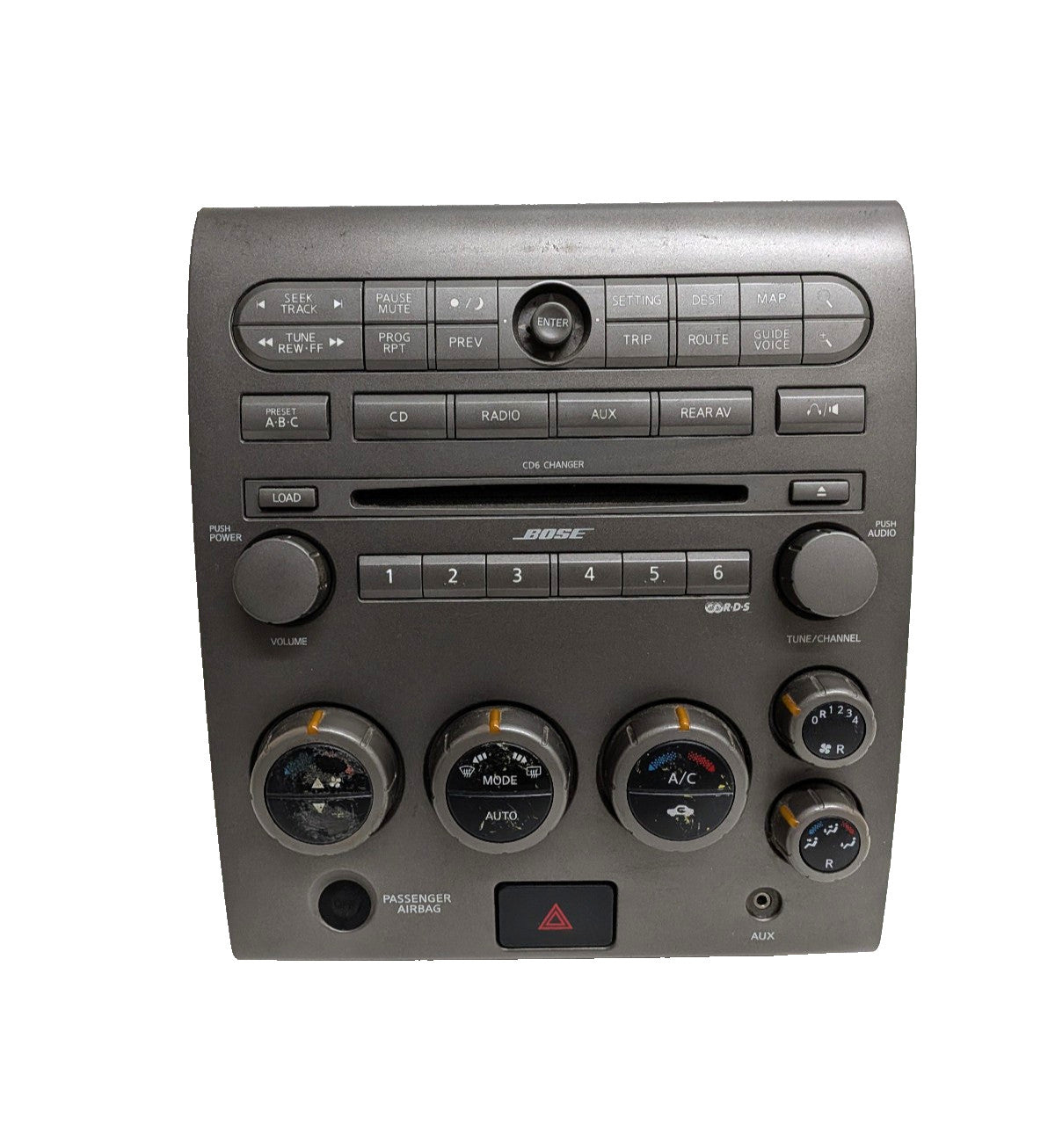 04 05 06 07 Nissan Titan Armada  Navigation  Climate Control Radio Bezel